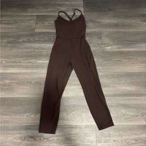 Old Navy Brown Jumpsuit with Tapered Legs